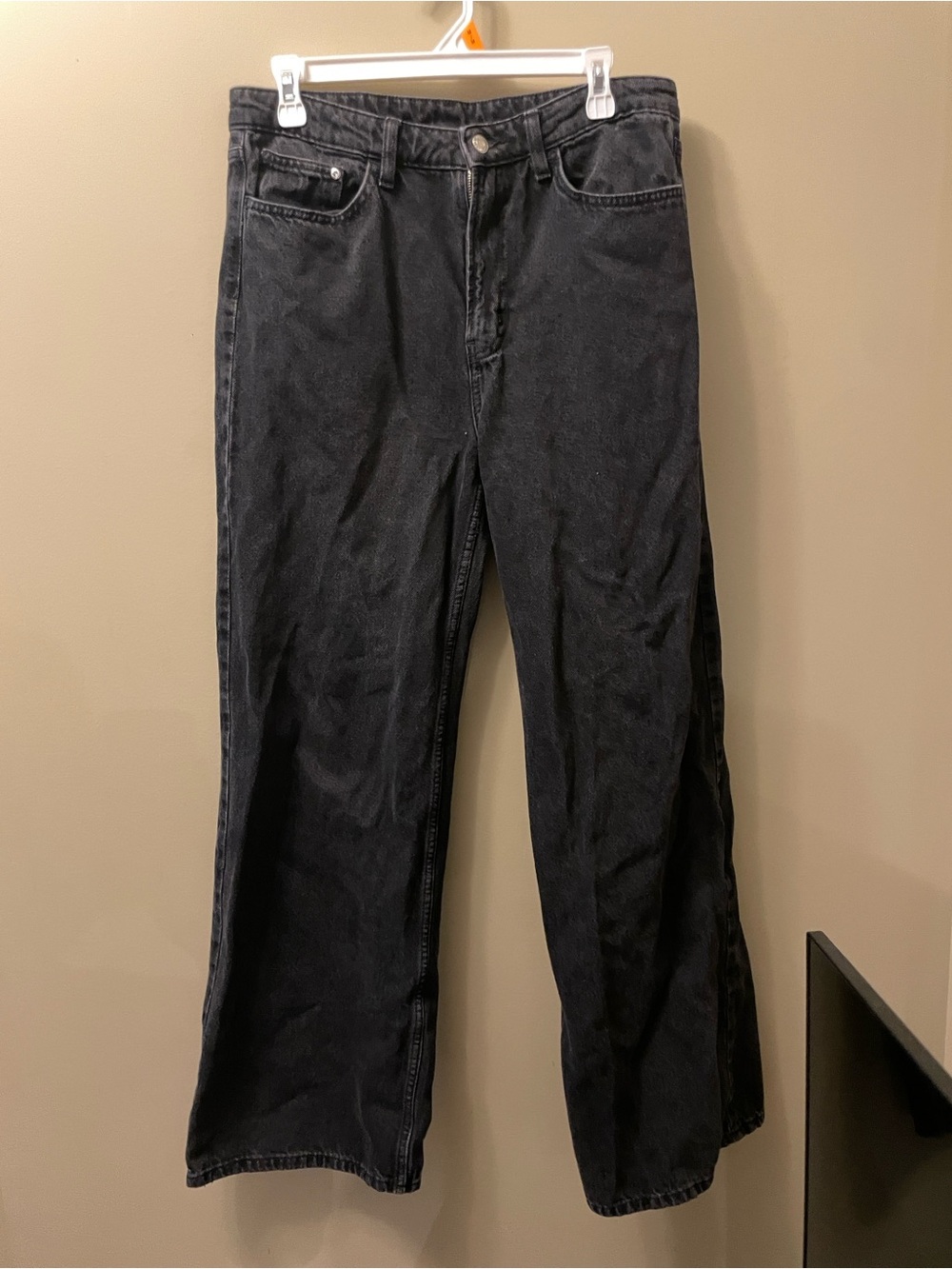H&M Black Wide-Leg Jeans